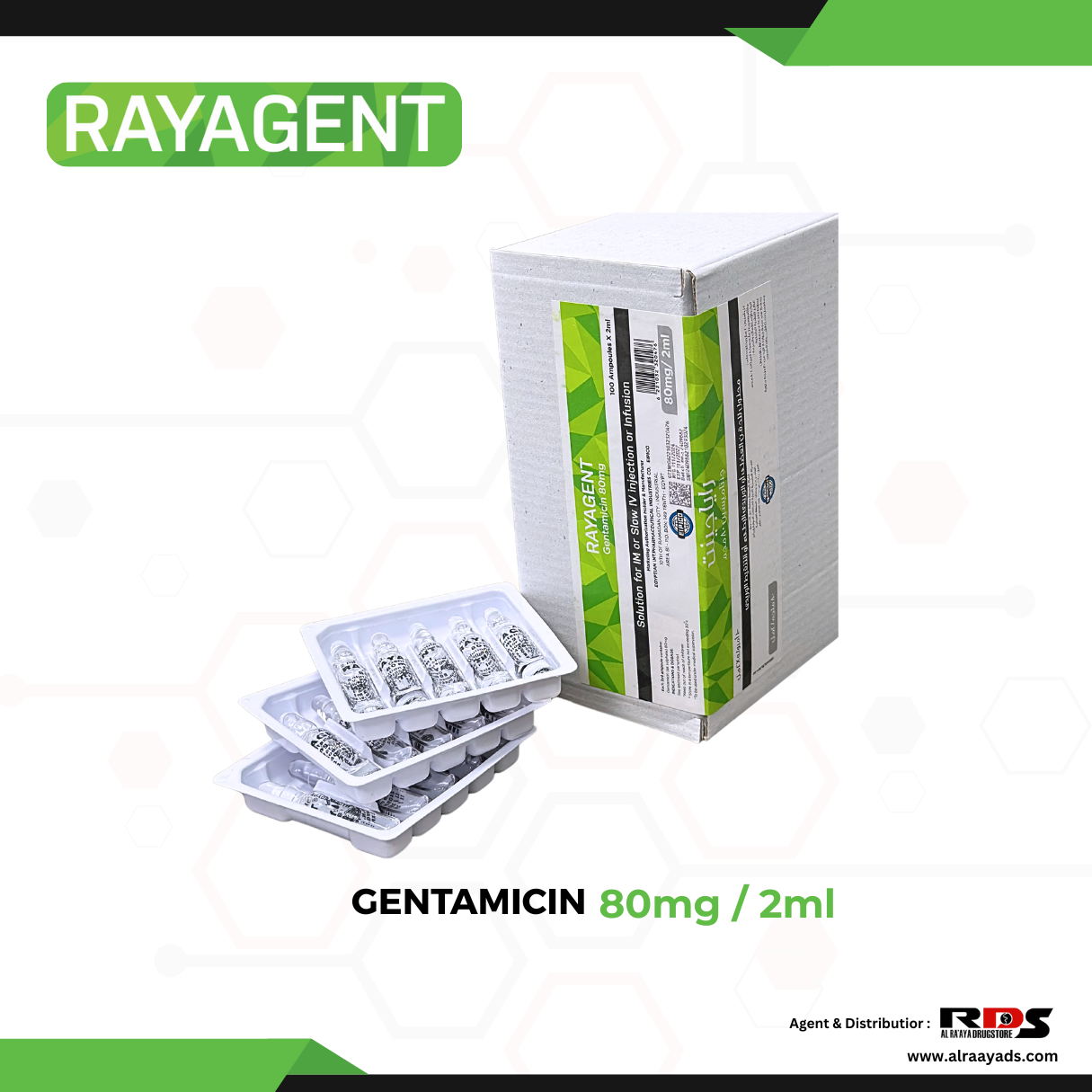 Rayagent Gentamicin 80mg/2ml